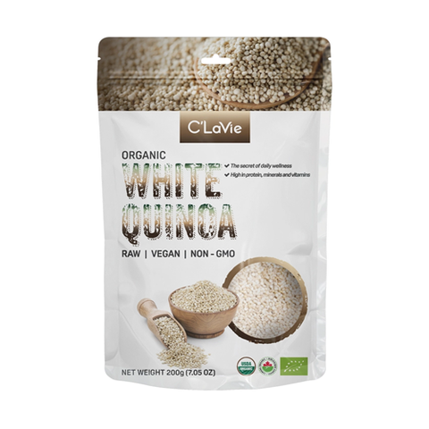HẠT DIÊM MẠCH QUINOA TRẮNG HỮU CƠ C'LAVIE 200G