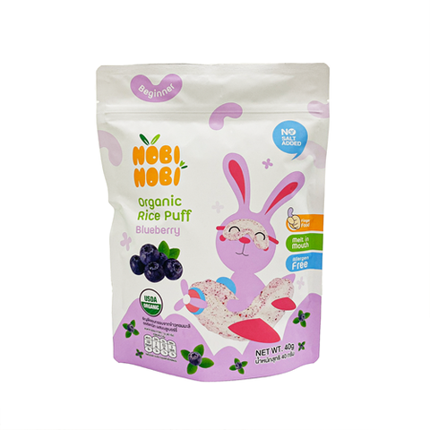 BÁNH GẠO ĂN DẶM HỰU CƠ CHO BÉ NOBI NOBI VỊ VIỆT QUẤT 40G