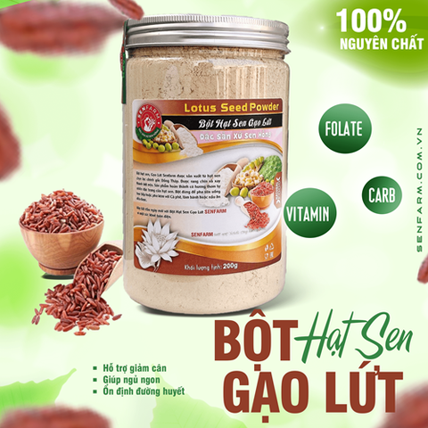 BỘT HẠT SEN GẠO LỨT SENFARM 400G
