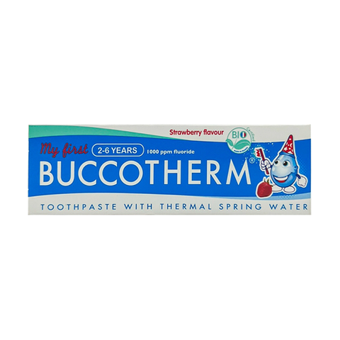 KEM ĐÁNH RĂNG HỮU CƠ TRẺ EM VỊ DÂU CHO BÉ BUCCOTHERM 50ML