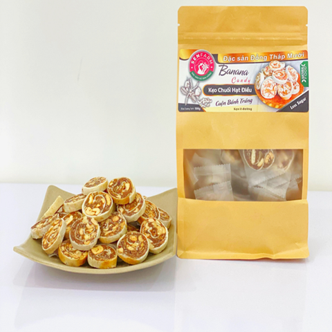 KẸO CHUỐI HẠT ĐIỀU SENFARM 250G