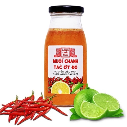 MUỐI CHANH ỚT TẮC ĐỎ LÀNG CHÀI XƯA 300G
