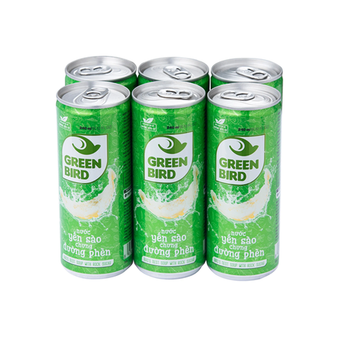 NƯỚC YẾN SÀO GREEN BIRD LỐC 6 LON X 240ML