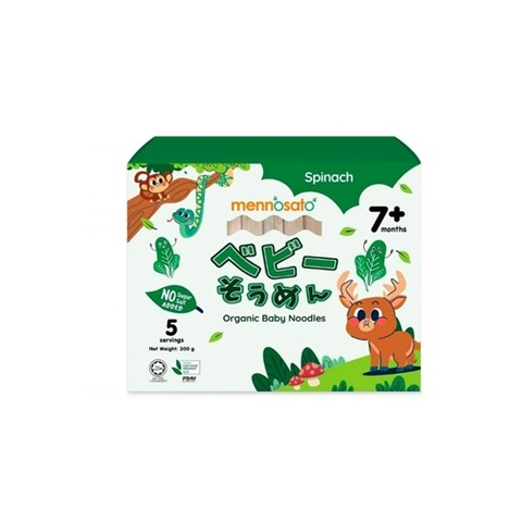 MÌ HỮU CƠ CHO BÉ VỊ CẢI BÓ XÔI MENNOSATO 200G