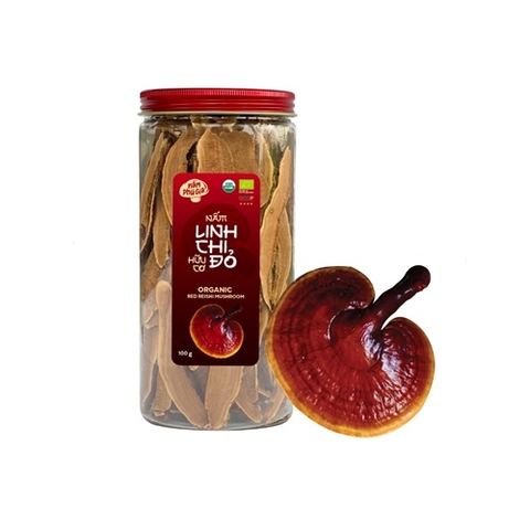 NẤM LINH CHI ĐỎ HỮU CƠ PHÚ GIA 100G