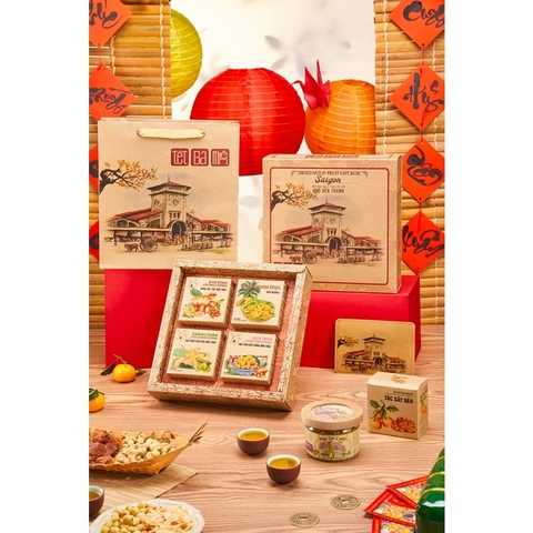 HỘP QUÀ TẾT (SÀI GÒN - CHỢ BẾN THÀNH)