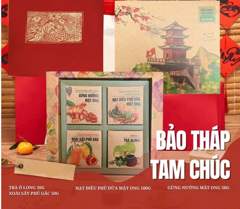 HỘP QUÀ NAM XANH - BẢO THÁP TAM CHÚC