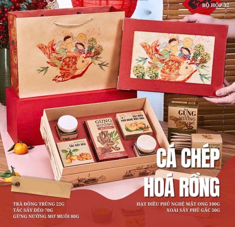 HỘP QUÀ CÁ CHÉP HÓA RỒNG