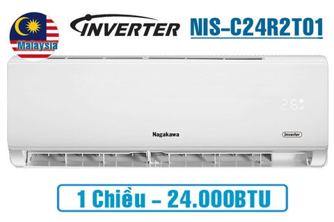 Điều hòa Nagakawa 24000BTU 1 chiều inverter NIS-C24R2T01