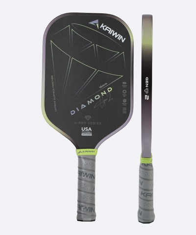 Vợt Pickleball Kaiwin Diamond Gen 2 - Màu Xám