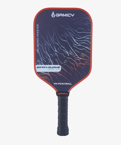 Vợt Pickleball Gamicy Earthquake Pro 14mm - Màu Cam Nâu