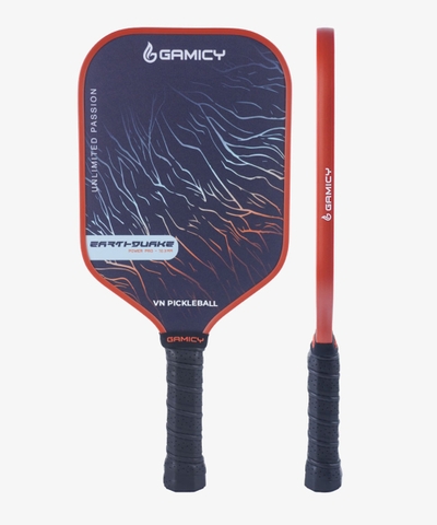 Vợt Pickleball Gamicy Earthquake Pro 14mm - Màu Cam Nâu