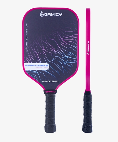 Vợt Pickleball Gamicy Earthquake Pro 14mm - Màu Hồng