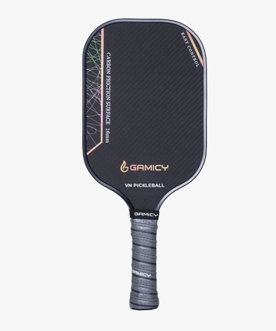 Vợt Pickleball Gamicy Moment T700 3K 14mm - Màu Cam Xám