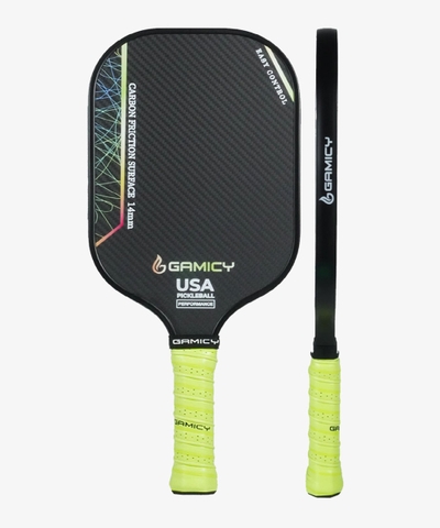 Vợt Pickleball Gamicy Moment T700 3K 14mm - Màu Xanh Chuối