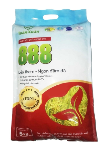 Gạo sạch 888 ST24 (Bao 5kg)