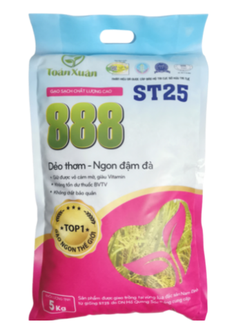 Gạo sạch 888 ST25 (Bao 5kg)