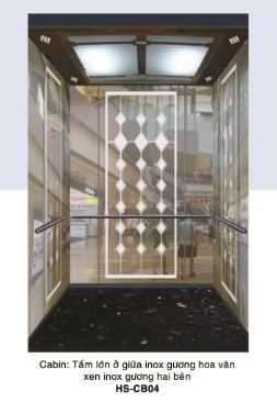 Cabin sử dụng inox hoa văn