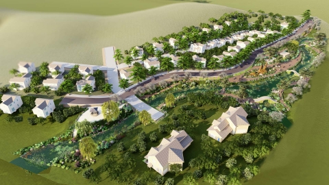 Khu cây xanh CX12, CX13 (Vườn Tư Viên, Sông Lệ Chi) - Khu đô thị sinh thái và dịch vụ Cửu Long (Legacy Hill)