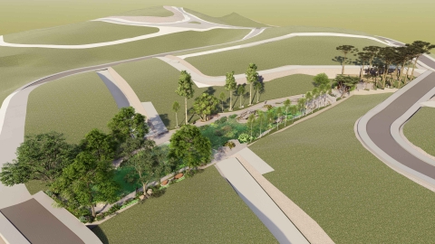 Khu cây xanh CX9 (Hồ Thiên Lam, Vườn Hoa Viên) - Khu đô thị sinh thái và dịch vụ Cửu Long (Legacy Hill)