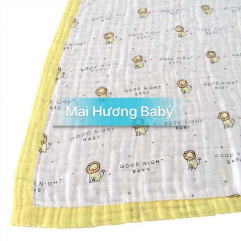 Khăn ( chăn ) aden sợi tre 4 lớp