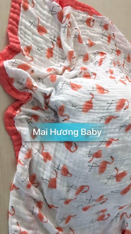 Khăn ( chăn ) aden sợi tre 4 lớp