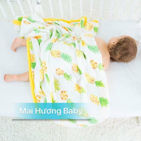 Khăn ( chăn ) aden sợi tre 4 lớp