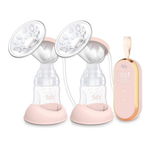 MÁY HÚT SỮA ĐIỆN ĐÔI RESONANCE 5 FATZBABY FB1180VN (Màu Hồng - Màu Gương)