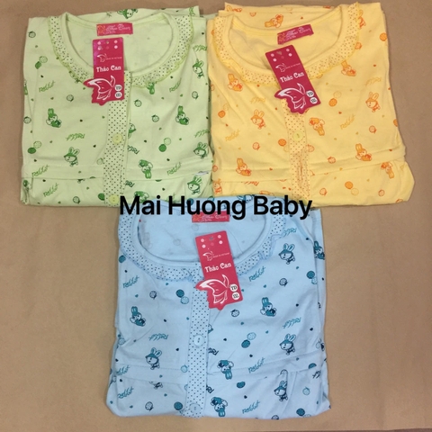 Bộ sau sinh cotton kéo khoá cho con ti