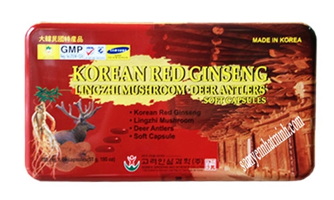 Viên Hồng sâm Linh chi Nhung hươu 850mg/60viên