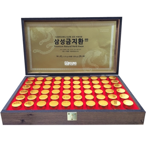 An cung ngưu hoàng hoàn Hàn Quốc hộp gỗ 60 viên tuần hoàn não