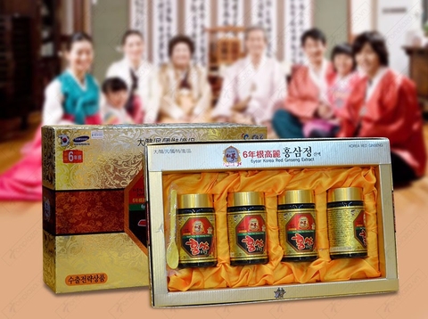 TPCN: CAO HỒNG SÂM MẬT ONG IRE HÀN QUỐC 4 LỌ X 250G