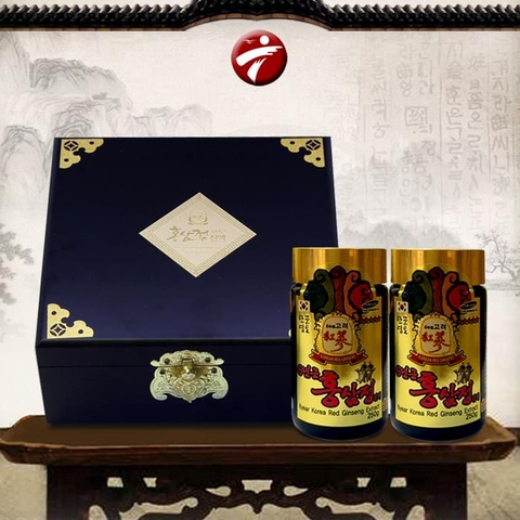 TPCN: CAO HỒNG SÂM ( 2 Lọ x 250gr ) - HỘP GỖ