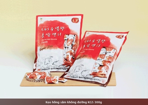 Kẹo Hồng Sâm Không Đường KGS 300g