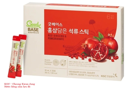 Nước hồng sâm lựu đỏ – KGC Good Base lựu đỏ 10ml * 30 gói