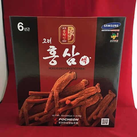 Thực phẩm chức năng: Nước hồng sâm Pocheon 70ml * 30 gói