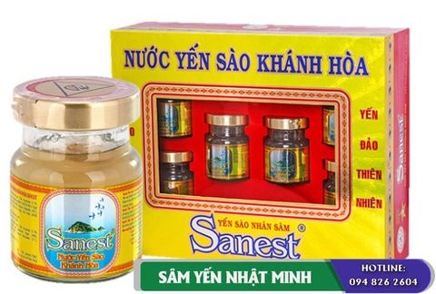 Nước Yến Sào Nhân Sâm Khánh Hòa (6 lọ/hộp)