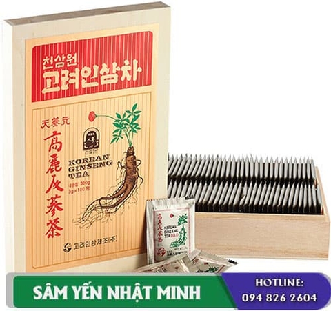 Trà Hồng Sâm Okinsam Hàn Quốc hộp 100 gói