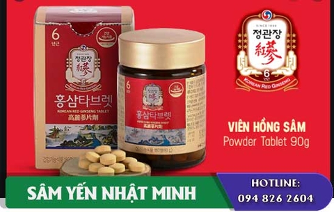 Viên Nén Hồng Sâm KGC Cheong Kwan Jang Powder Tablet 90g 180 viên