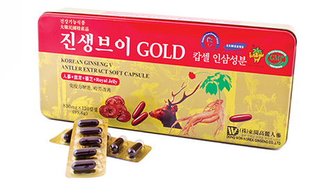 Viên sâm nhung linh chi Dongwon Gold hộp 120 viên