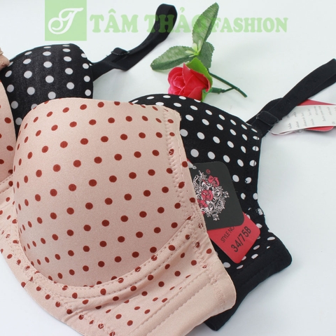 áo lót No'bra 309 chấm bi nâu