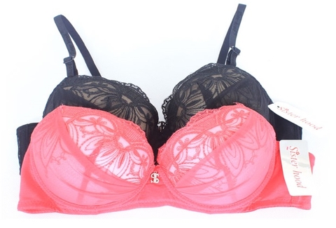 áo lót Sister 871-32 đỏ  đệm vửa ren nửa quả