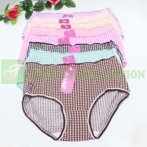 Quần lót No'bra 1003 cotton kẻ