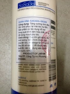 Bộ Dầu Gội & Hấp Hoàn Hình Sasaba 800ML (Nhật)