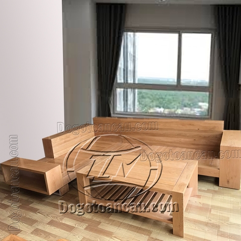 BỘ SOFA GỖ SỒI ZEN 4 MÓN