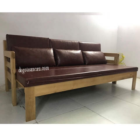 SOFA GIƯỜNG GỖ SỒI