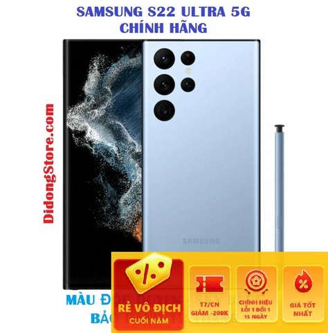 Samsung Galaxy S22 Ultra 5G Mỹ New Nguyên Seal ( 2sim/ Snapdragon 8 Gen 1)