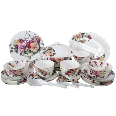 Bộ bát đĩa sứ xương Royal Houseware