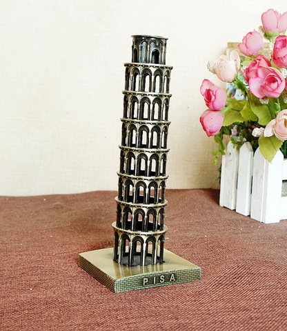Mô hình tháp nghiêng Pisa cao 18 cm