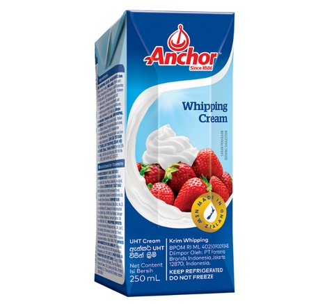 Whipping Cream Anchor New Zealand hộp 250ml